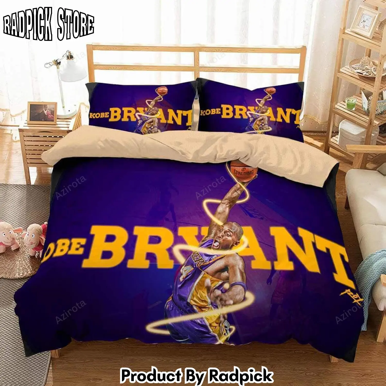 Radpick 3d customize kobe bryant bedding set duvet cover set bedroom set rp3278987